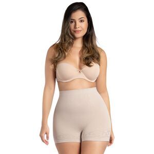 SHAPERMINT Curveez Shaping Boyshort MEDIUM Nude Seamless NWT